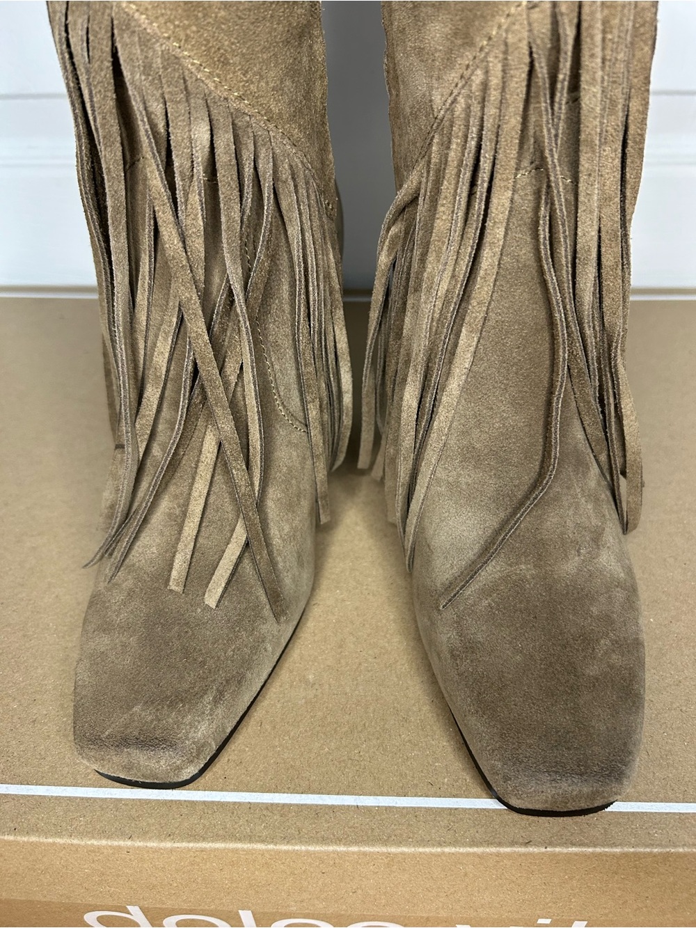 Anthropologie Dolce Vita Giano Suede Fringe Boots - Picture 8 of 15